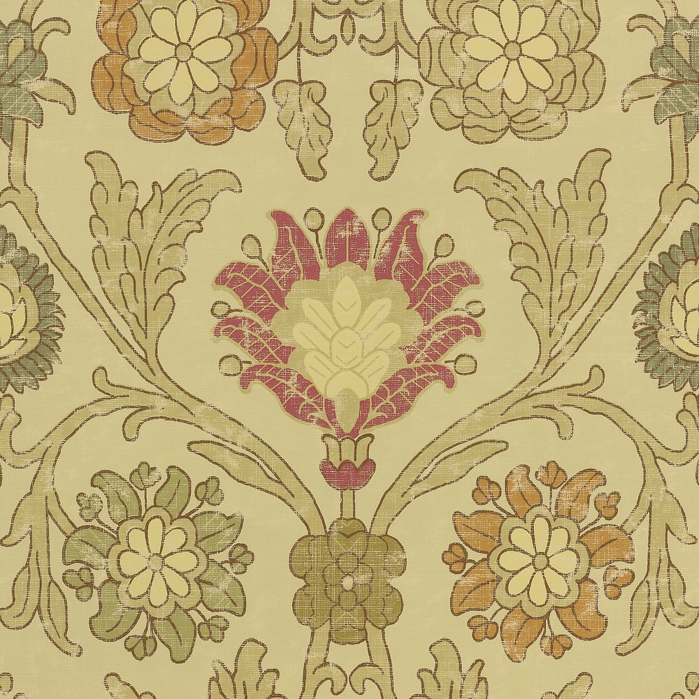 Thibaut T6053 BUCCINI Gold Wallpaper