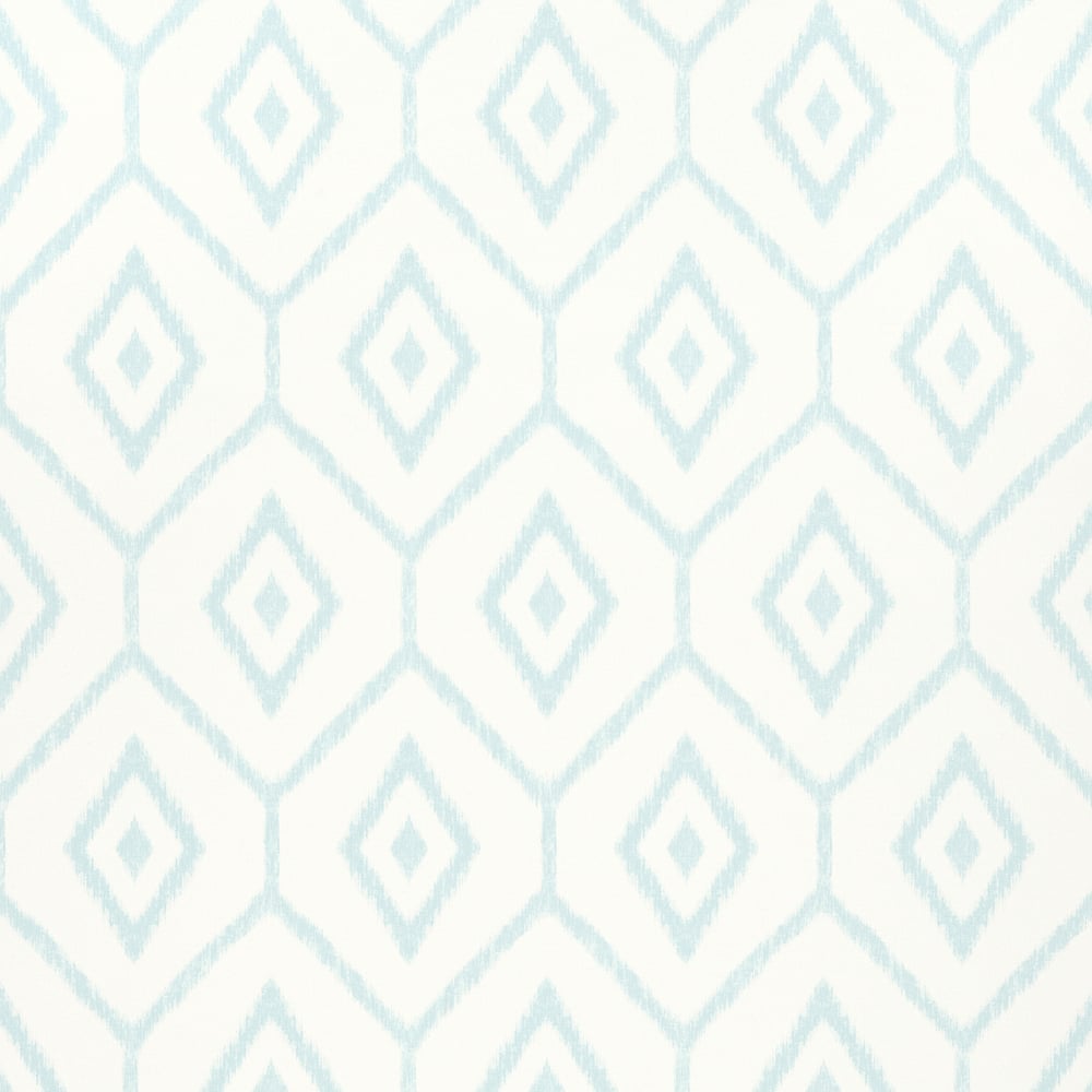 Thibaut T64136 BARI IKAT Aqua Wallpaper