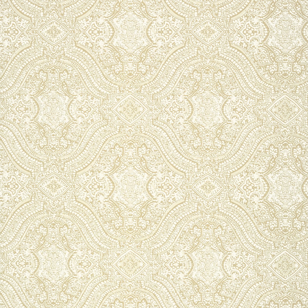 Thibaut T64167 TULSI BLOCK PRINT Beige Wallpaper