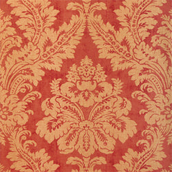 Thibaut T6872 ARGENTINA DAMASK Metallic Gold on Red Wallpaper
