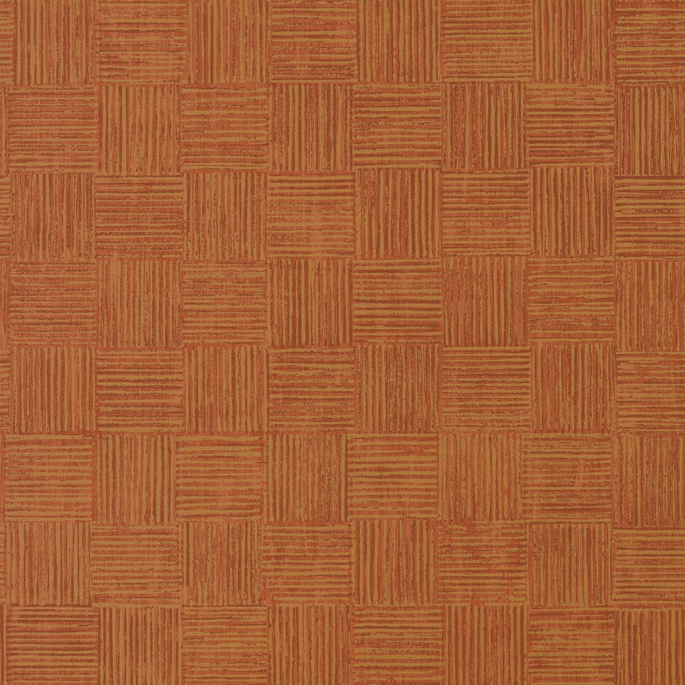 Thibaut T712 LOOM Burnt Orange Wallpaper