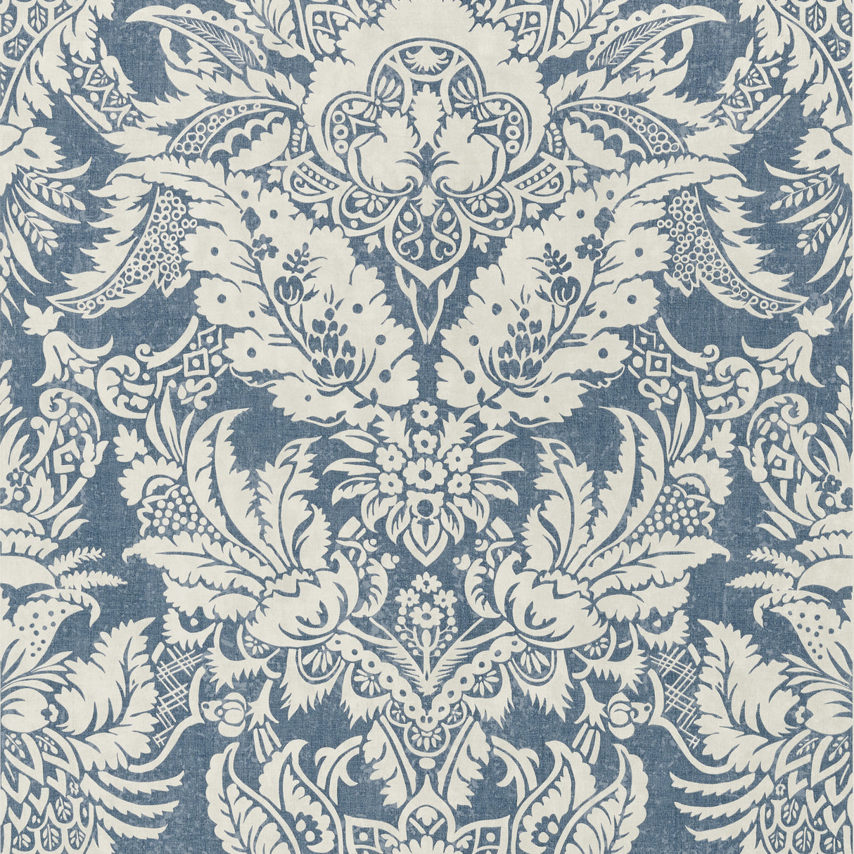 Thibaut T72583 CHARDONNET DAMASK Navy Wallpaper