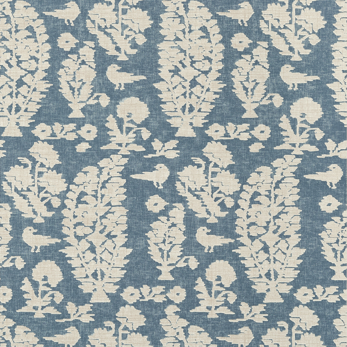 Thibaut T72594 ALLAIRE Slate Blue Wallpaper