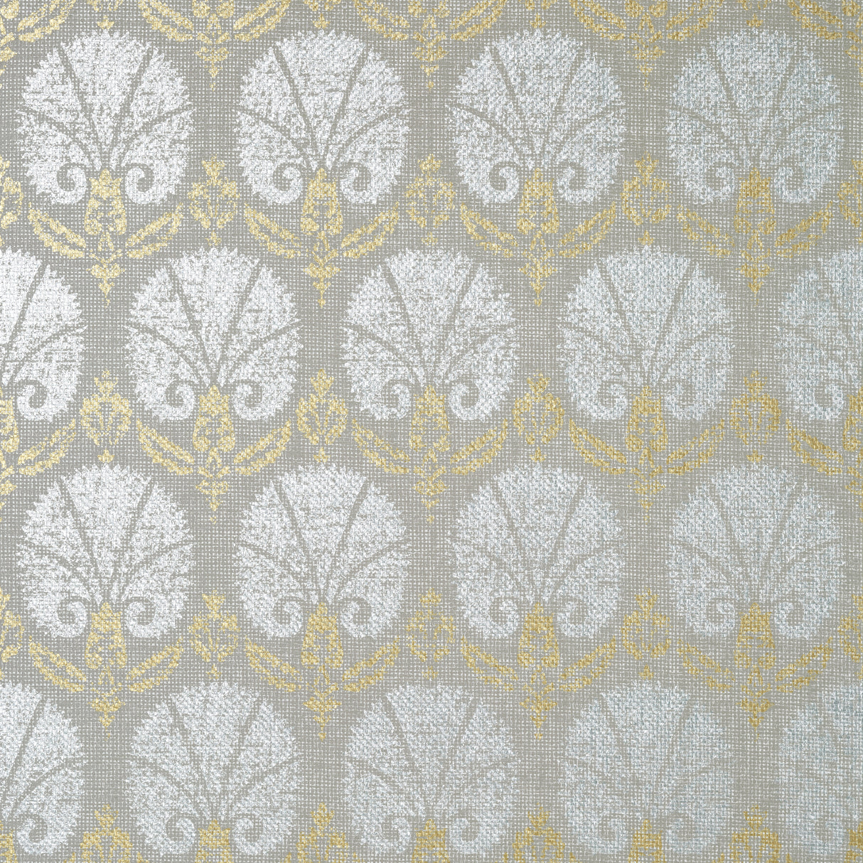 Thibaut T72610 TURKISH DAMASK Metallic Gold and Silver Wallpaper