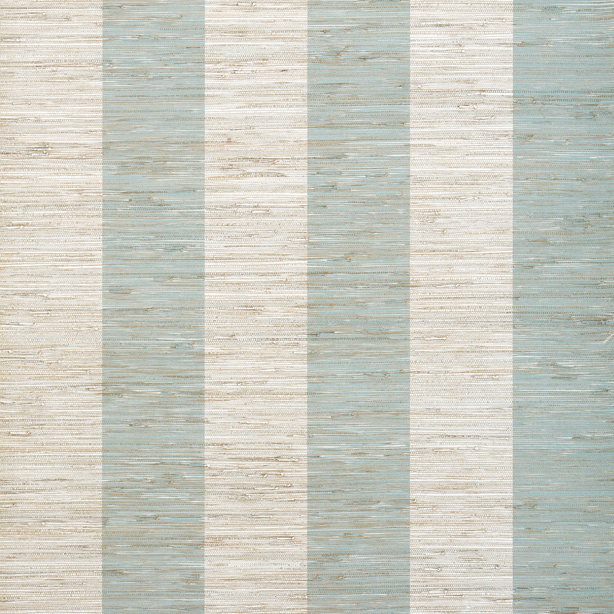 Thibaut T72803 CROSSROAD STRIPE Aqua Wallpaper