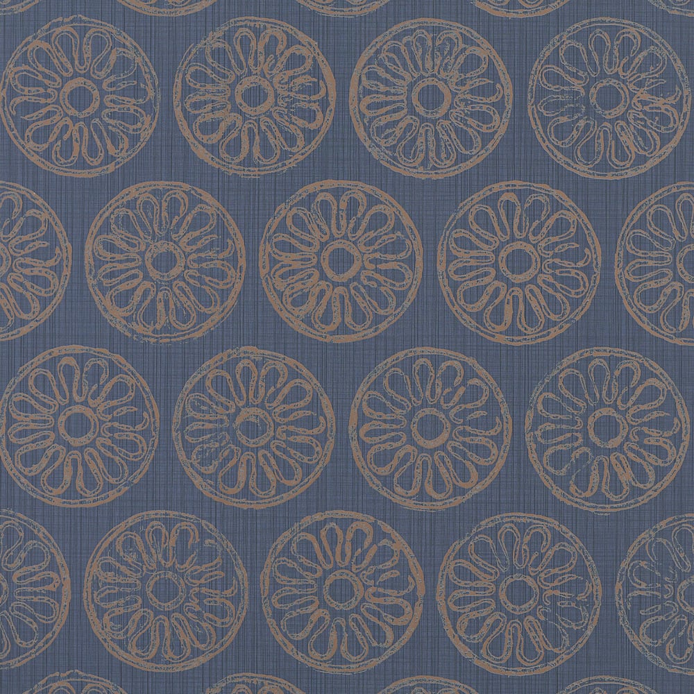 Thibaut T751 MARYSE Navy Wallpaper