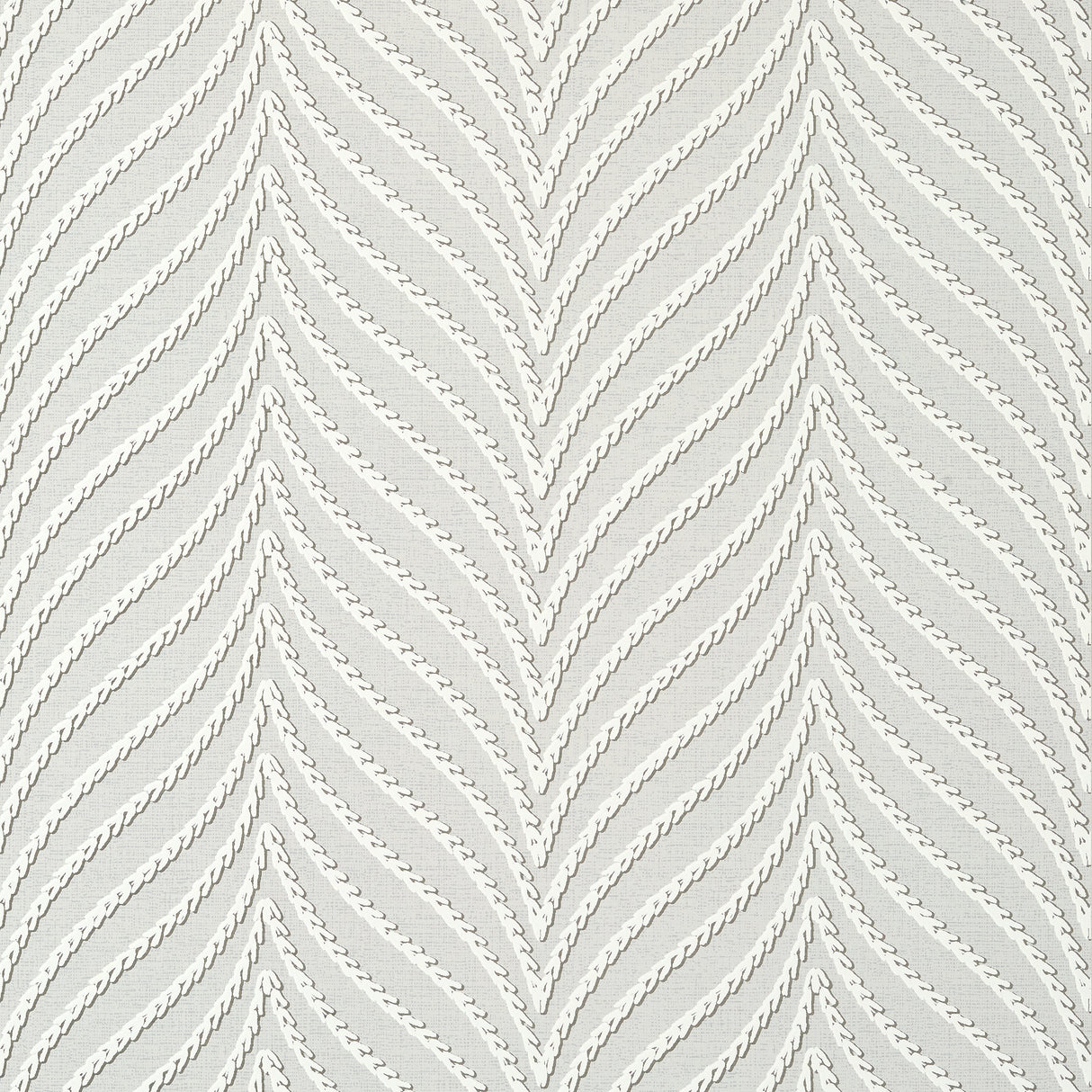 Thibaut T75500 CLAYTON HERRINGBONE Light Grey Wallpaper