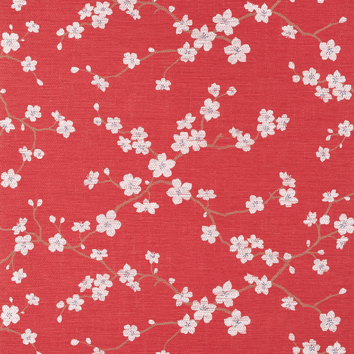 Thibaut T75513 SAKURA Red Wallpaper