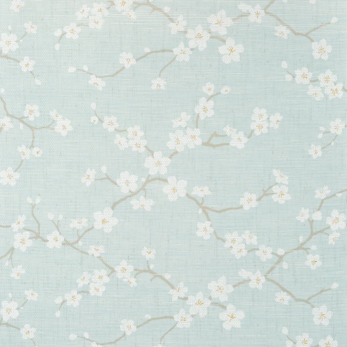 Thibaut T75516 SAKURA Aqua Wallpaper