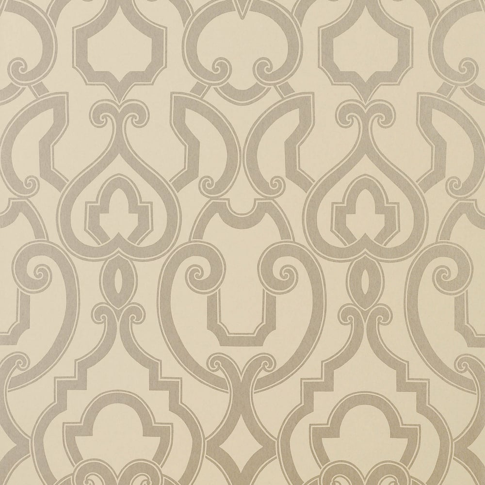 Thibaut T763 ROYAL Metallic Silver on Grey Wallpaper