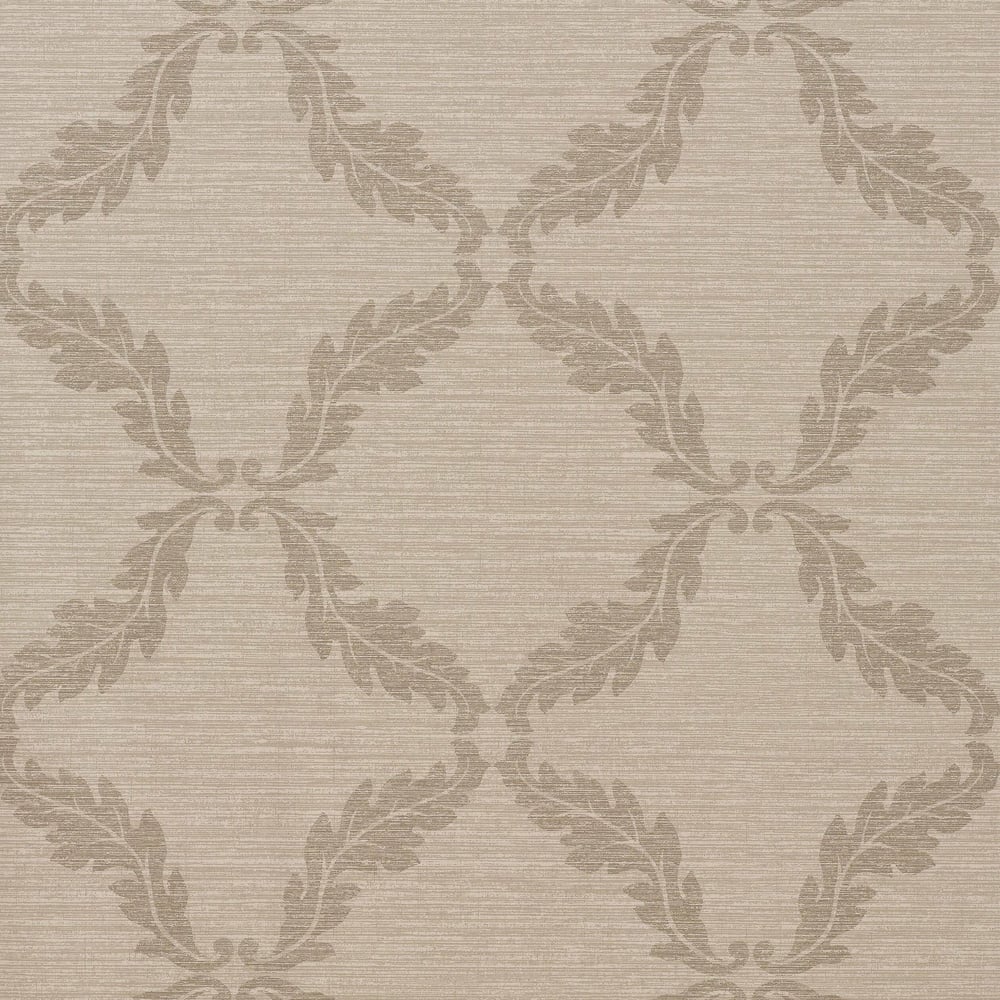 Thibaut T7674 ANTOINE TRELLIS Taupe Wallpaper