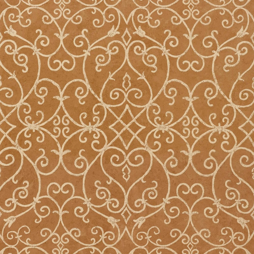 Thibaut T7693 POSITANO Gold Wallpaper