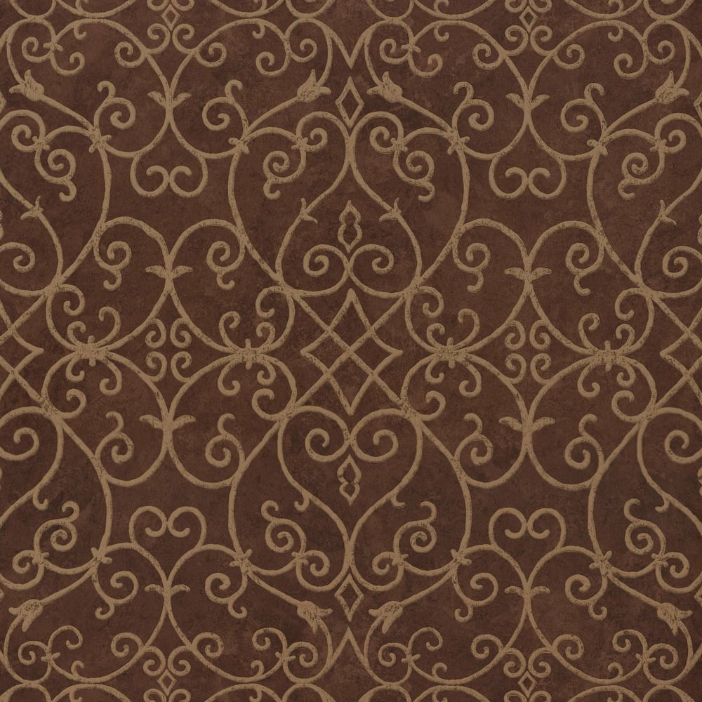 Thibaut T7695 POSITANO Brown Wallpaper