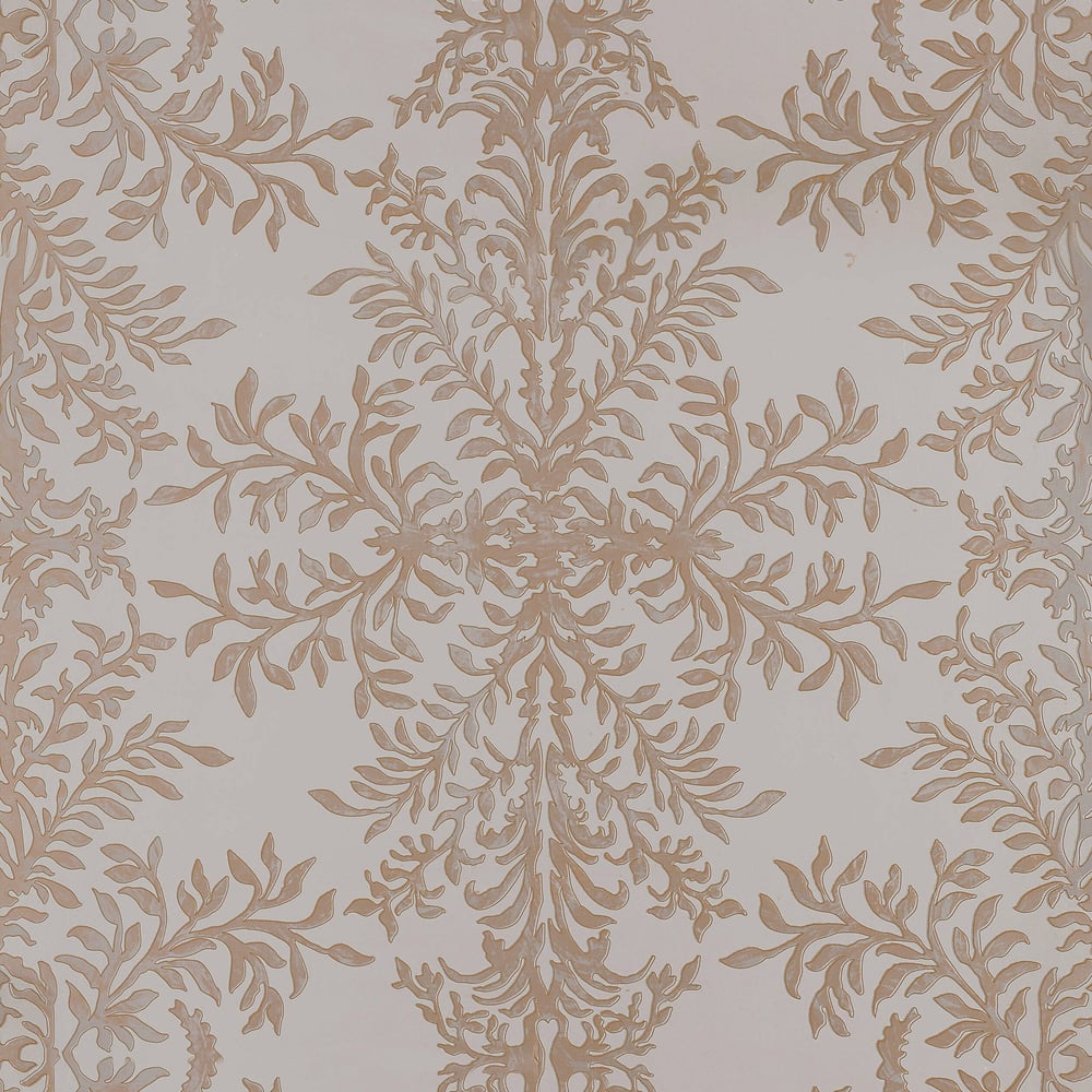 Thibaut T775 VERRE EGLOMISE Metallic Silver Wallpaper