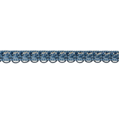 BRUNSCHWIG & FILS T8012517.5.0 SOIE GIMP CANTON BLUE TRIM - Eade's Wallpaper