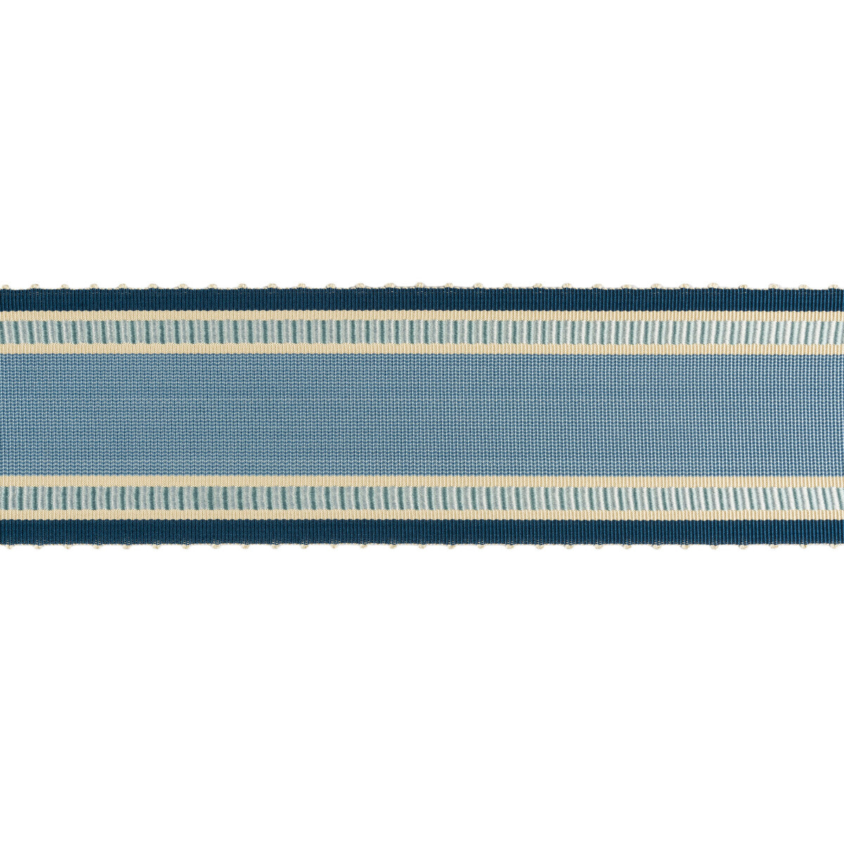 BRUNSCHWIG & FILS T8012521.5.0 SOIE RIBBON CANTON BLUE TRIM - Eade's Wallpaper