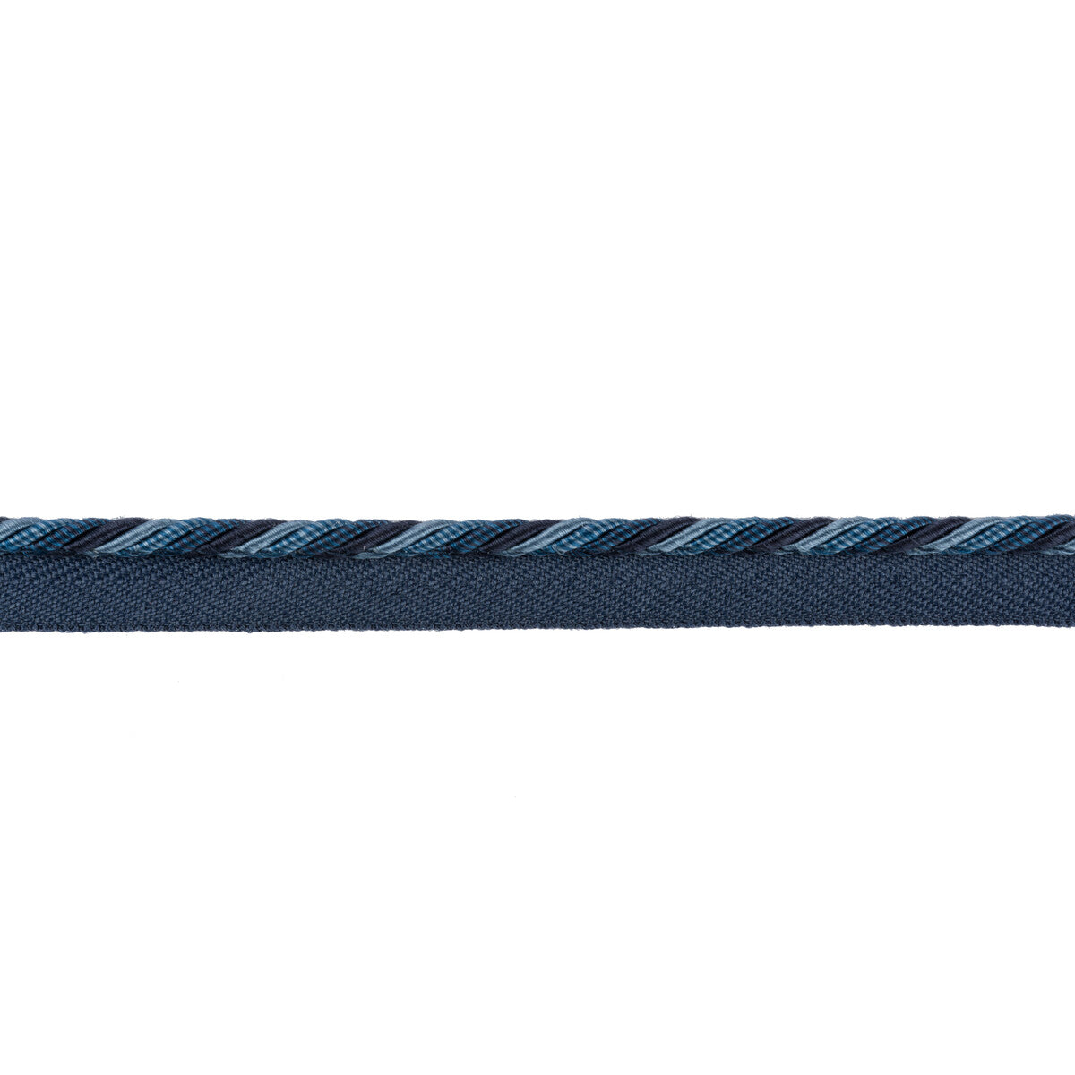 BRUNSCHWIG & FILS T8012525.55.0 SOIE CORD PETITE SAPPHIRE TRIM - Eade's Wallpaper