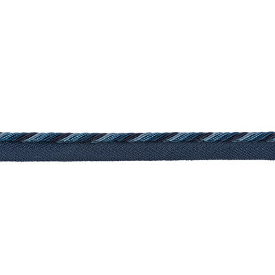 BRUNSCHWIG & FILS T8012525.55.0 SOIE CORD PETITE SAPPHIRE TRIM - Eade's Wallpaper