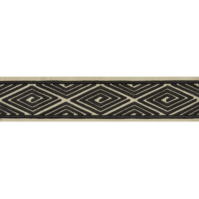 BRUNSCHWIG & FILS T8017102.8.0 LABYRINTHE TAPE BLACK TRIM - Eade's Wallpaper