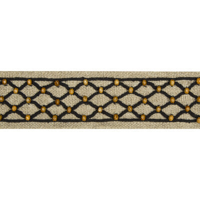 BRUNSCHWIG & FILS T8017106.8.0 LE BOISE TAPE BLACK TRIM - Eade's Wallpaper