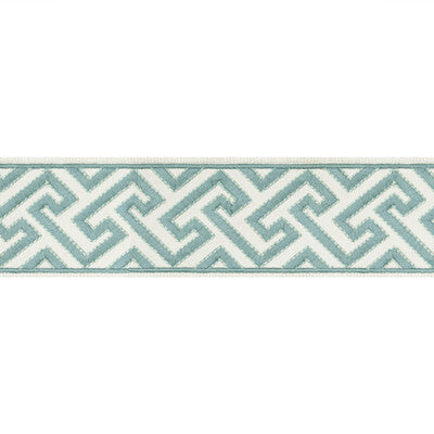 BRUNSCHWIG & FILS T8019100.113.0 SANCHI TAPE AQUA TRIM - Eade's Wallpaper