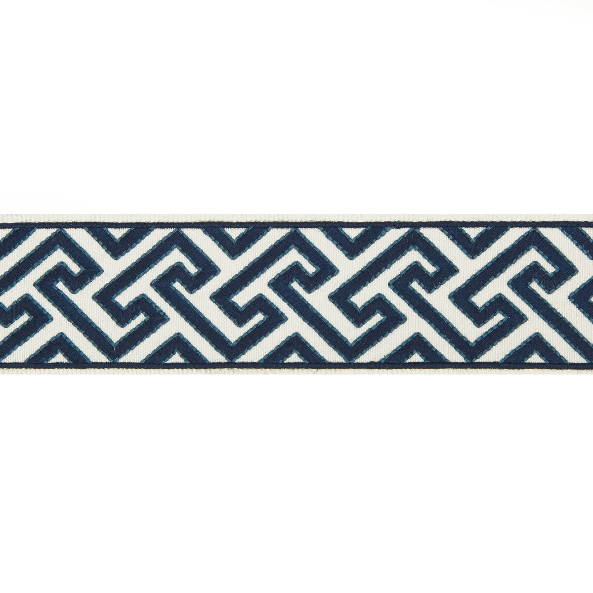 BRUNSCHWIG & FILS T8019100.50.0 SANCHI TAPE INDIGO TRIM - Eade's Wallpaper