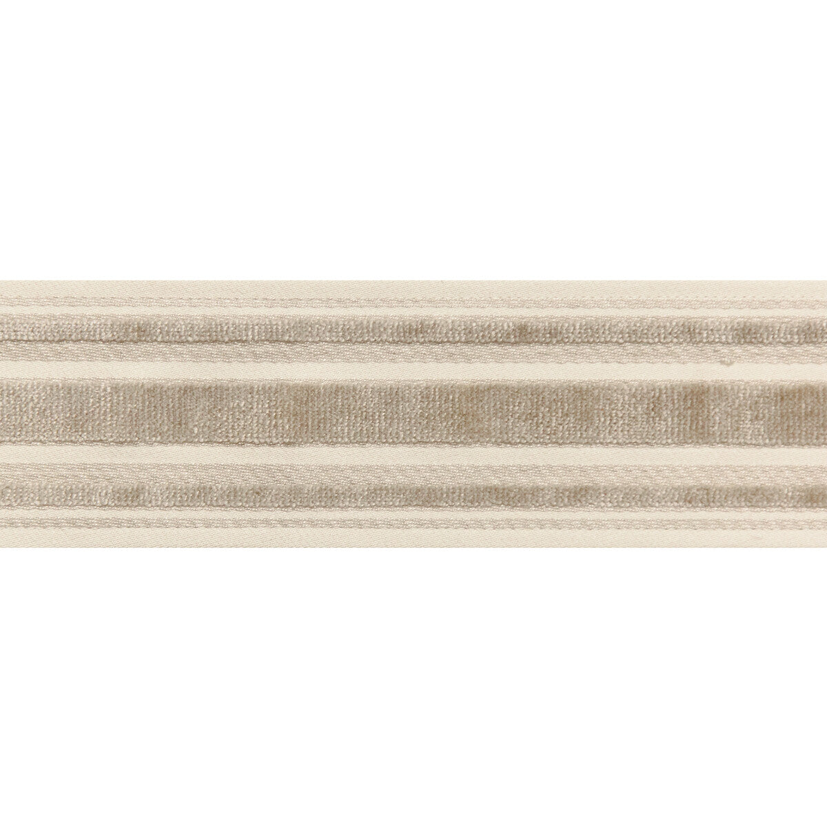 BRUNSCHWIG & FILS T8019101.11.0 CANTON TAPE PEBBLE TRIM - Eade's Wallpaper