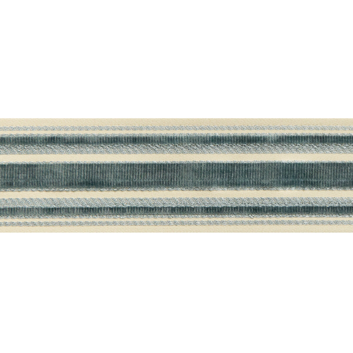 BRUNSCHWIG & FILS T8019101.13.0 CANTON TAPE TEAL TRIM - Eade's Wallpaper
