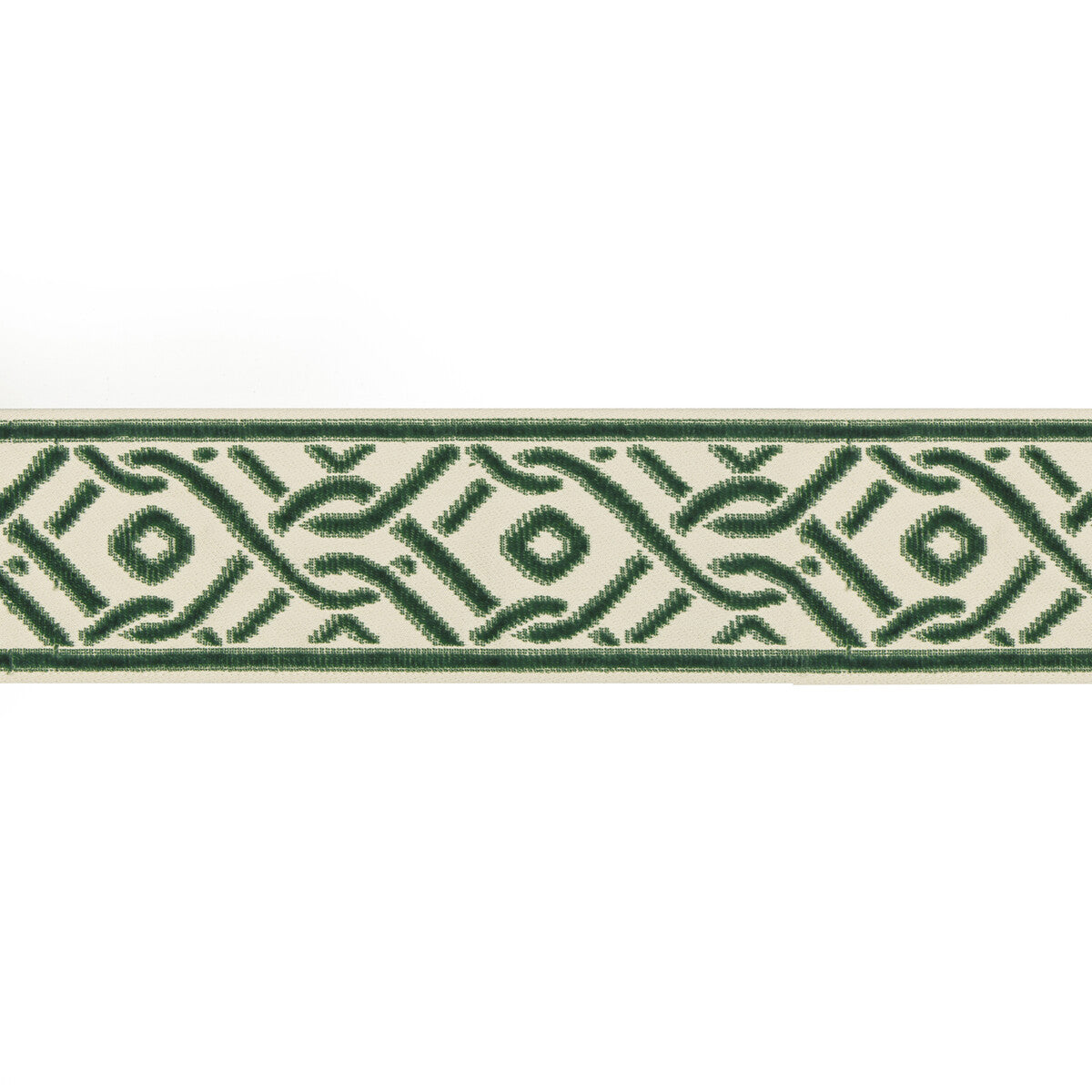 BRUNSCHWIG & FILS T8019102.33.0 PAILOU TAPE EVERGREEN TRIM - Eade's Wallpaper