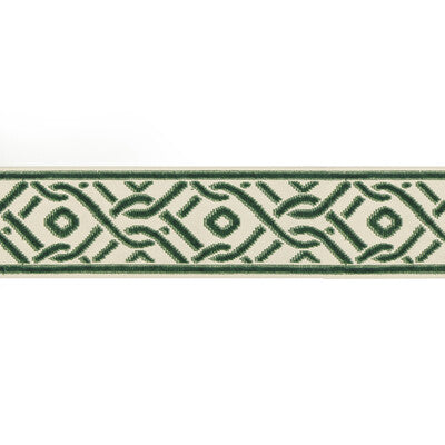 BRUNSCHWIG & FILS T8019102.33.0 PAILOU TAPE EVERGREEN TRIM - Eade's Wallpaper