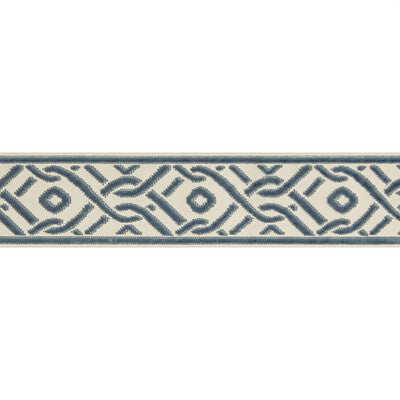 BRUNSCHWIG & FILS T8019102.5.0 PAILOU TAPE BLUE TRIM - Eade's Wallpaper