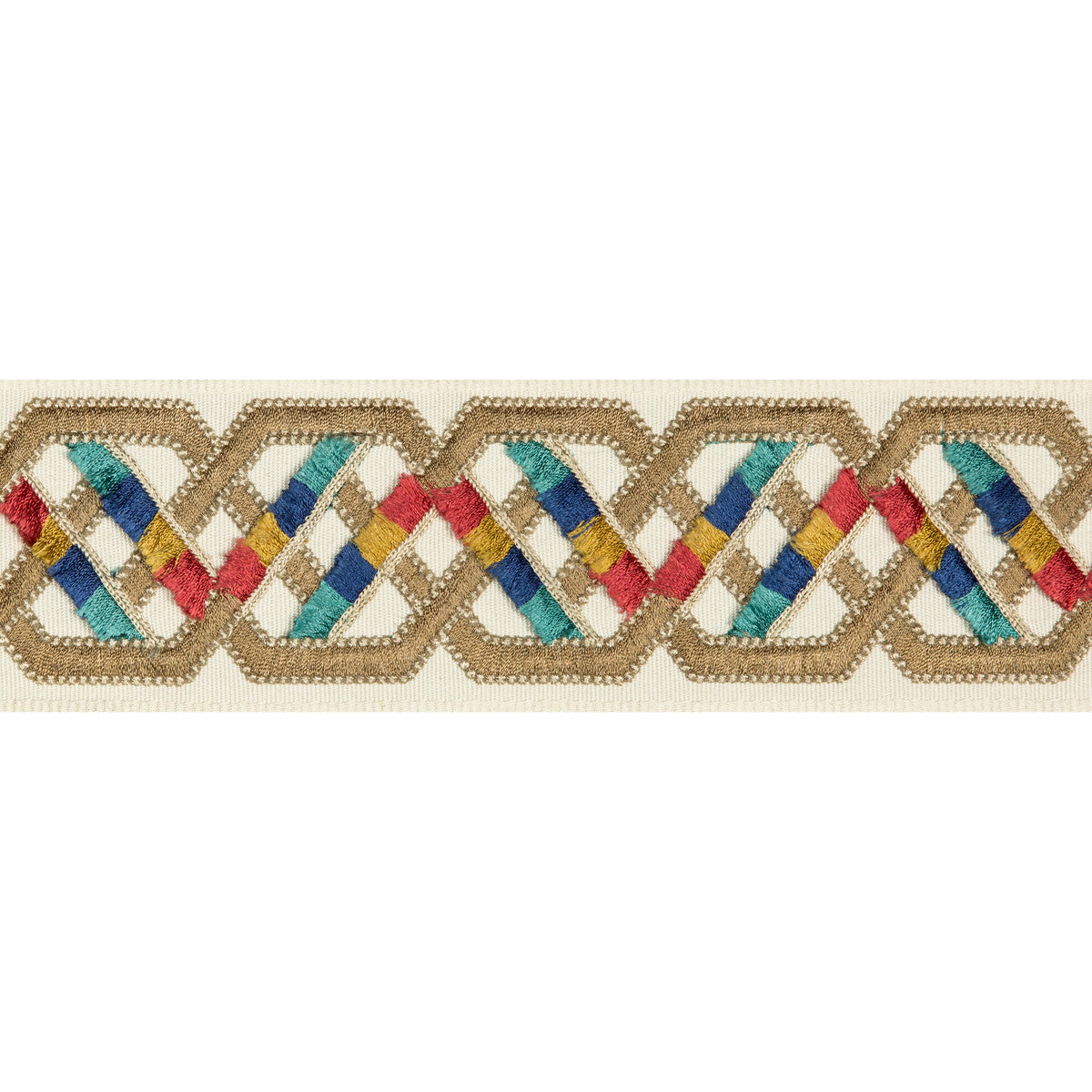 BRUNSCHWIG & FILS T8019104.254.0 LORIYAN TAPE MULTI TRIM - Eade's Wallpaper