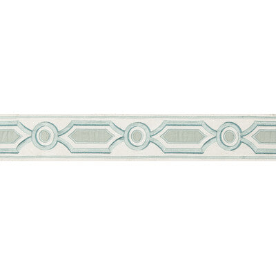 BRUNSCHWIG & FILS T8019105.13.0 GANDEN TAPE AQUA TRIM - Eade's Wallpaper