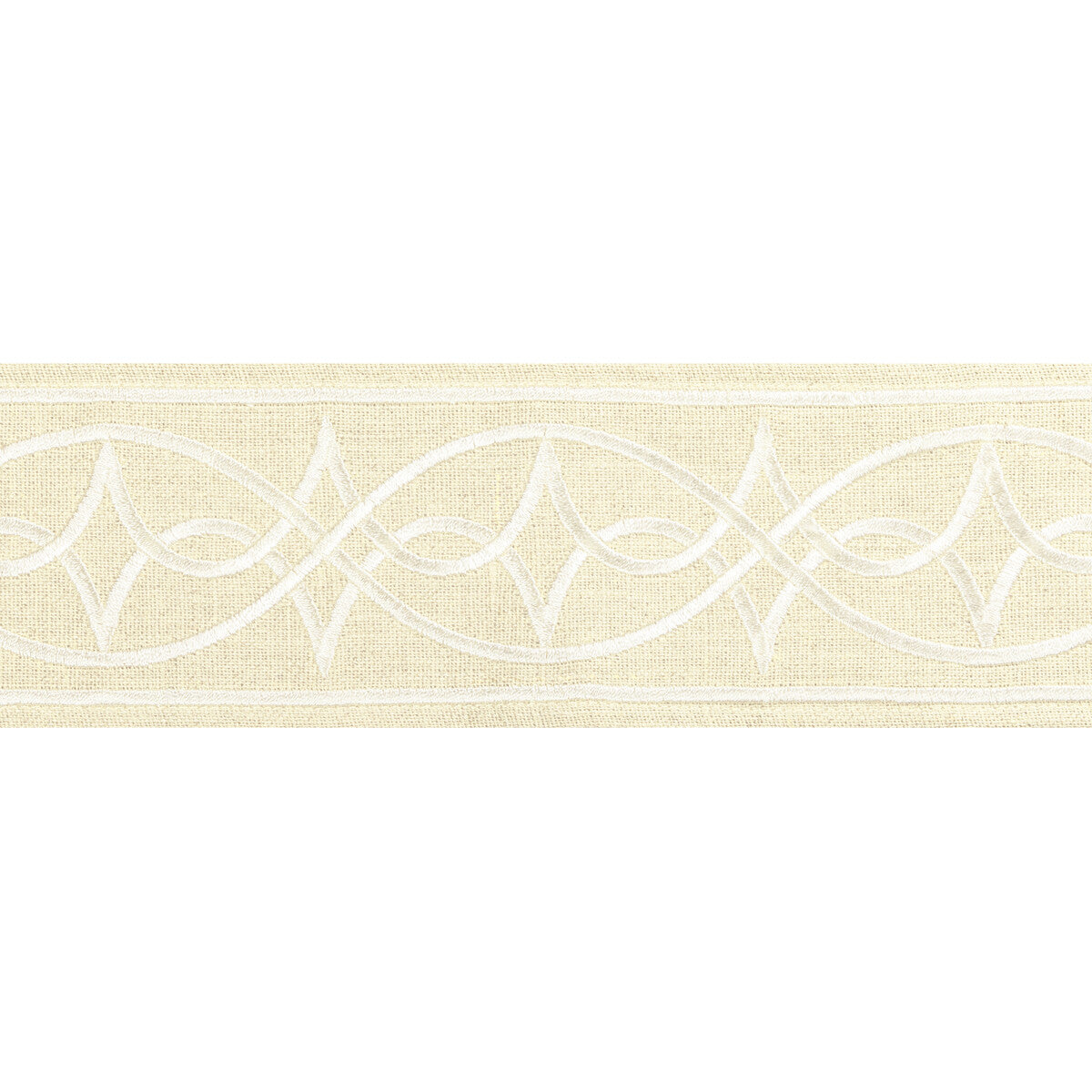 BRUNSCHWIG & FILS T8022104.1116.0 ANAELLE TAPE IVORY TRIM - Eade's Wallpaper