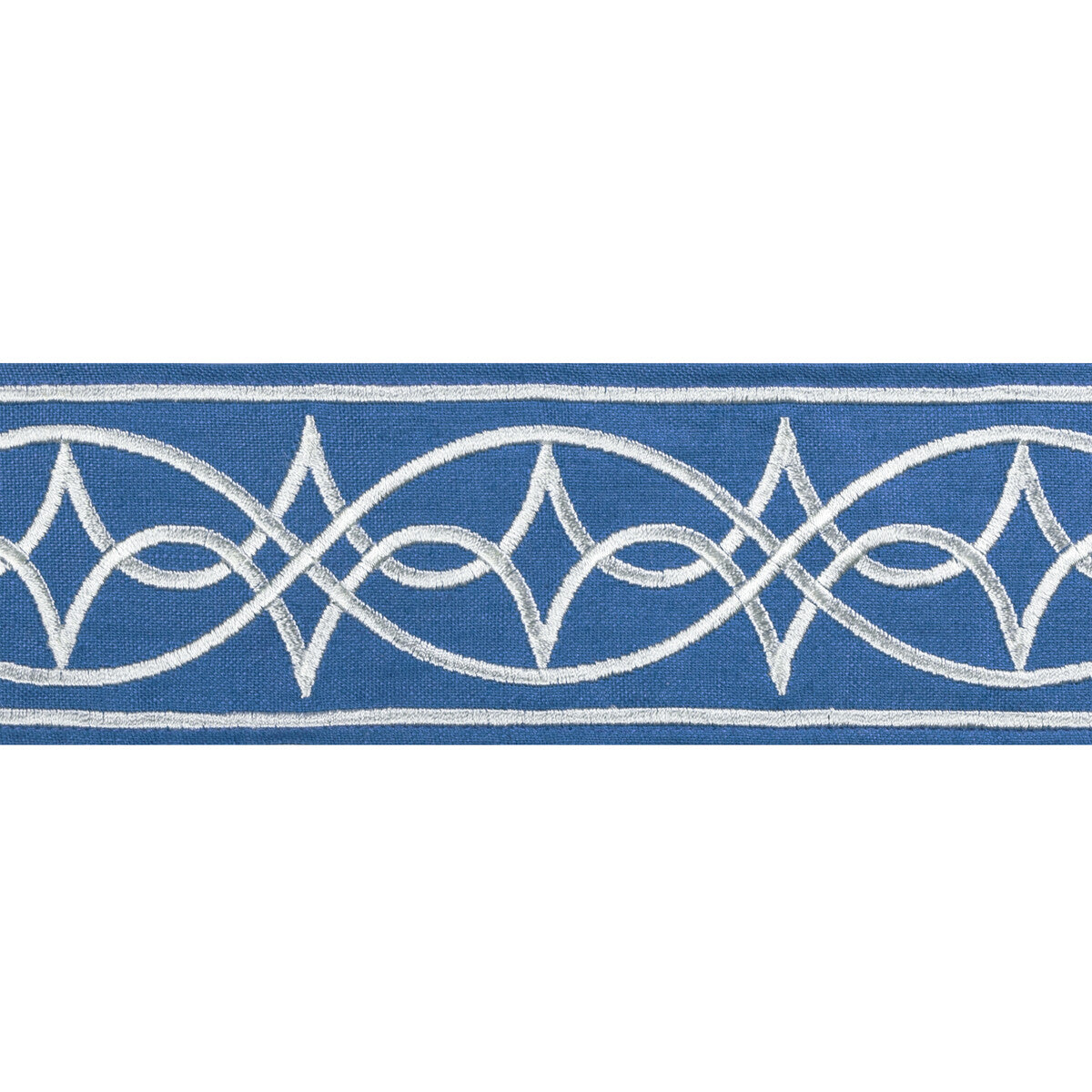 BRUNSCHWIG & FILS T8022104.5.0 ANAELLE TAPE BLUE TRIM - Eade's Wallpaper