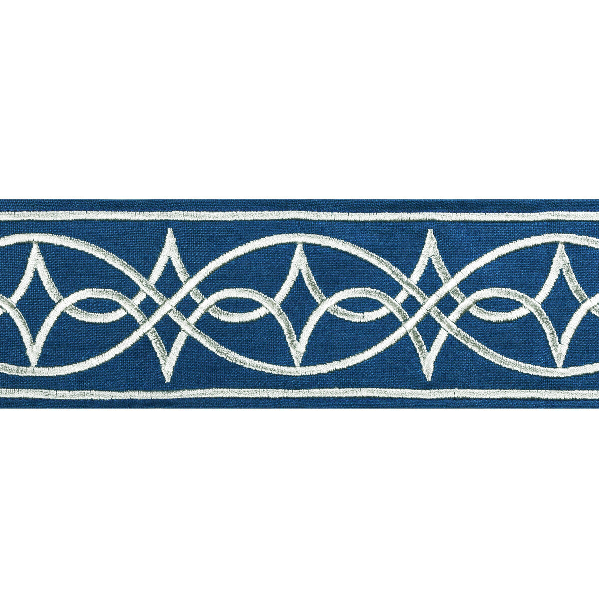 BRUNSCHWIG & FILS T8022104.50.0 ANAELLE TAPE NAVY TRIM - Eade's Wallpaper