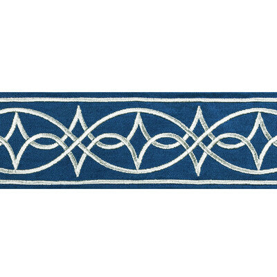 BRUNSCHWIG & FILS T8022104.50.0 ANAELLE TAPE NAVY TRIM - Eade's Wallpaper