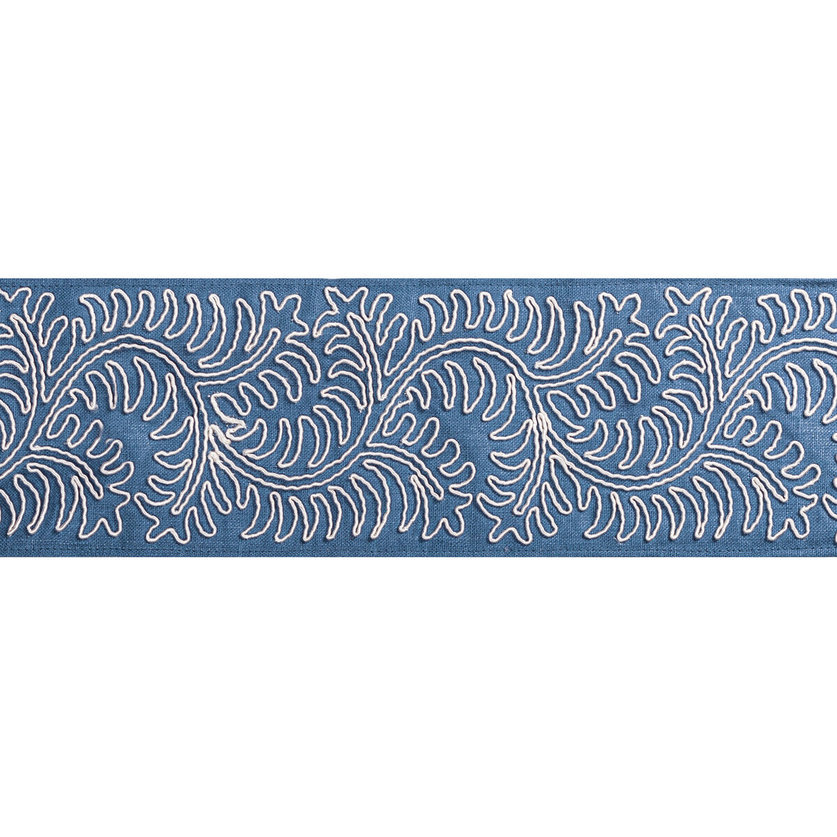 BRUNSCHWIG & FILS T8022105.5.0 SIRINE TAPE BLUE TRIM - Eade's Wallpaper