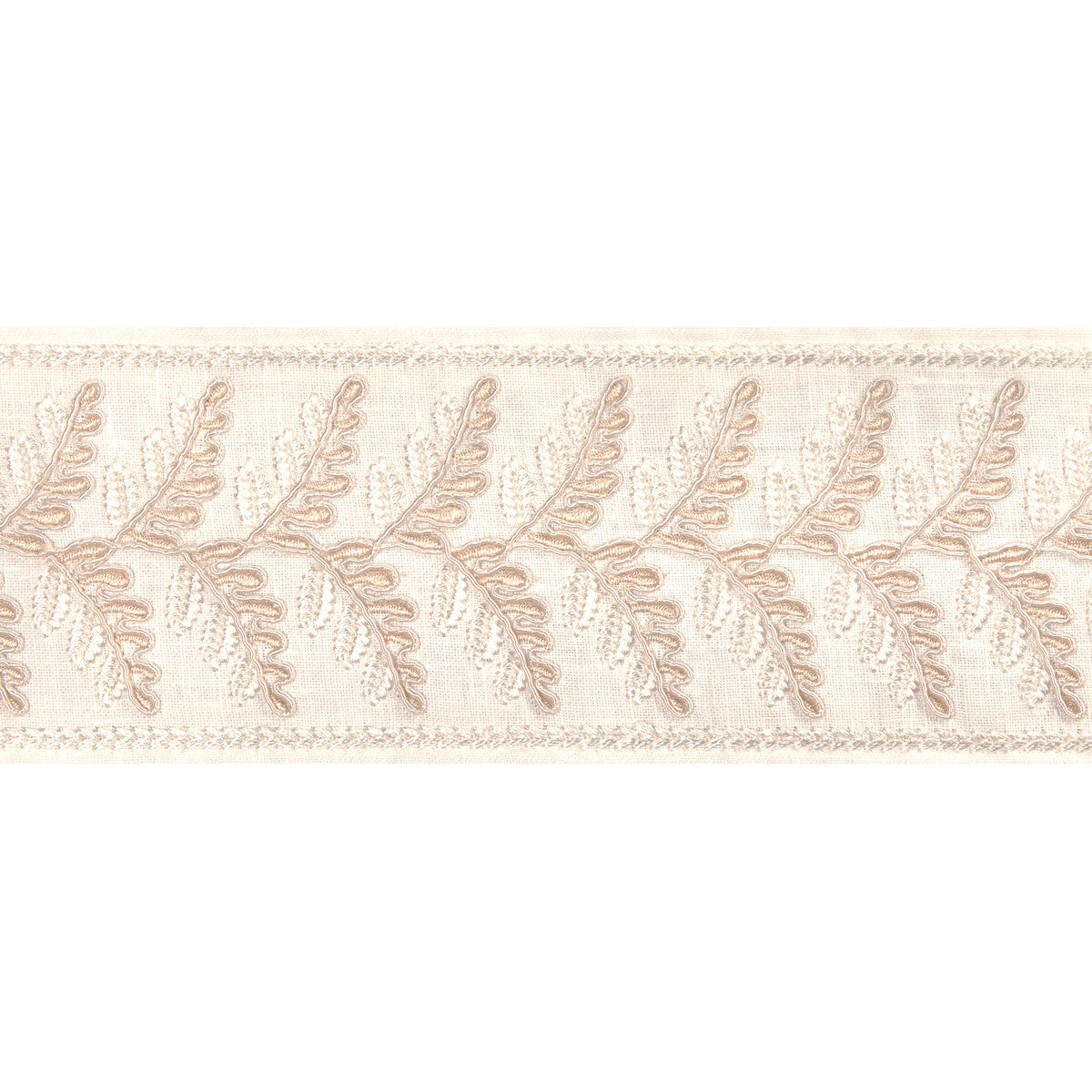 BRUNSCHWIG & FILS T8024100.1116.0 FOUGERE BORDER CREAM TRIM - Eade's Wallpaper