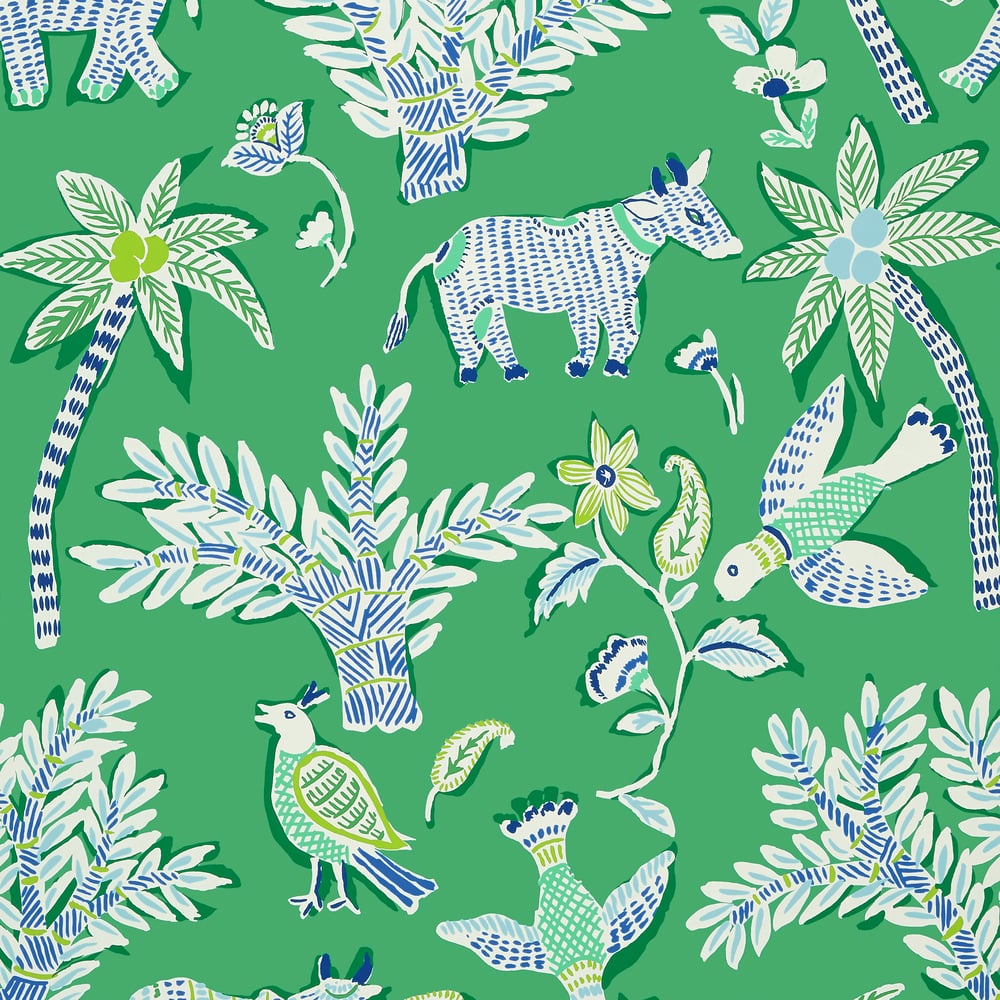Thibaut T88721 GOA Green Wallpaper