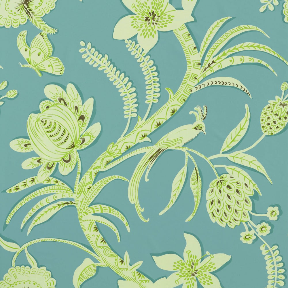 Thibaut T9253 ECUADOR Aqua Wallpaper