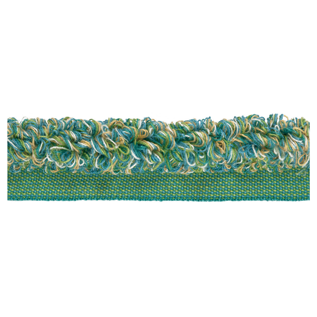KRAVET DESIGN TA5322.335.0 ALOHA ROUCHE TURQUOISE TRIM - Eade's Wallpaper