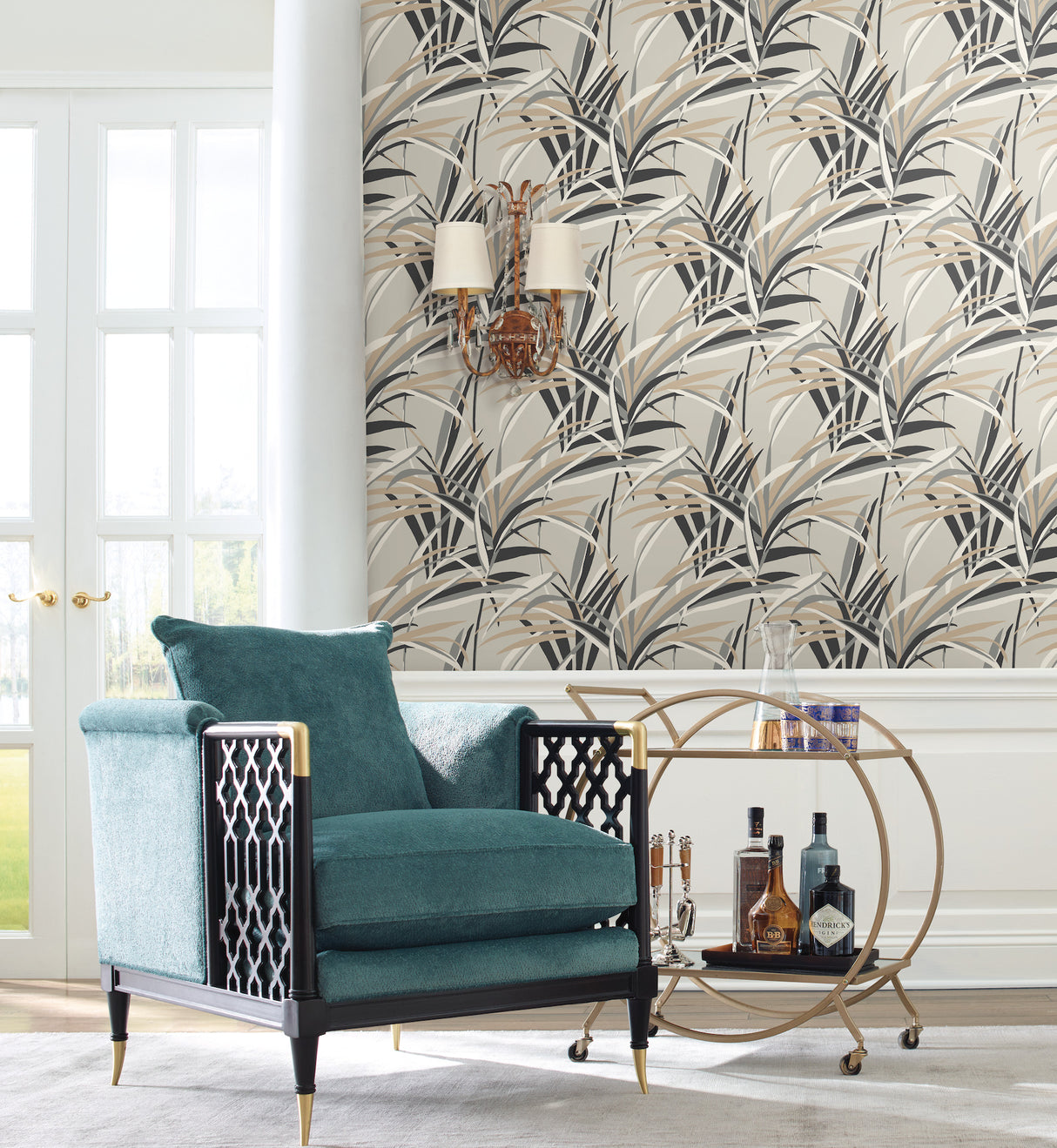 York TC2604 Tropical Paradise Taupe Wallpaper