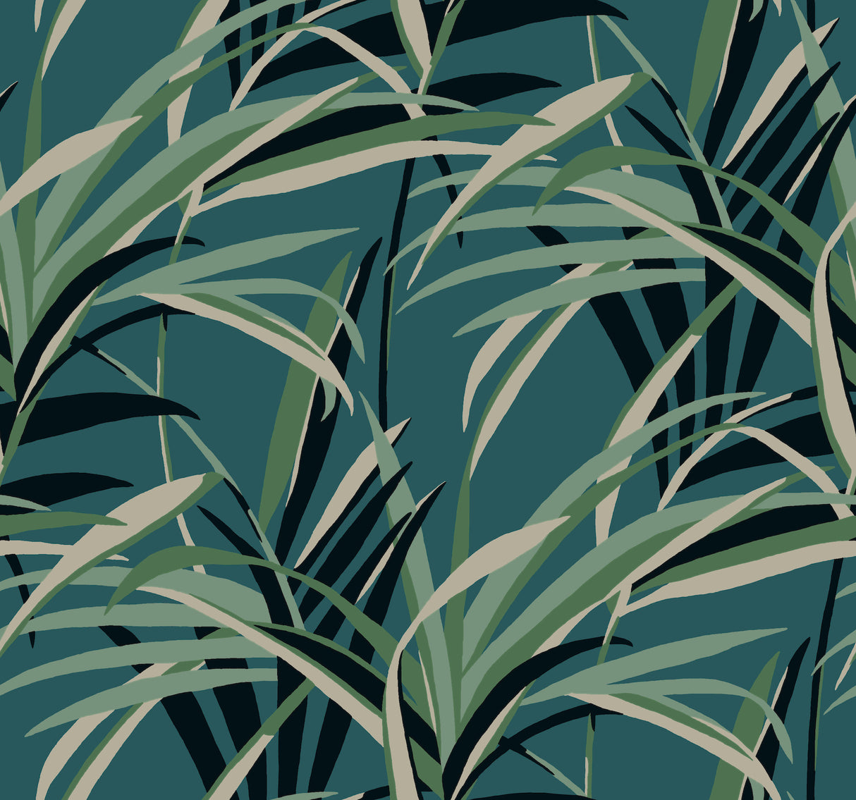 York TC2607 Tropical Paradise Green & Teal  Wallpaper