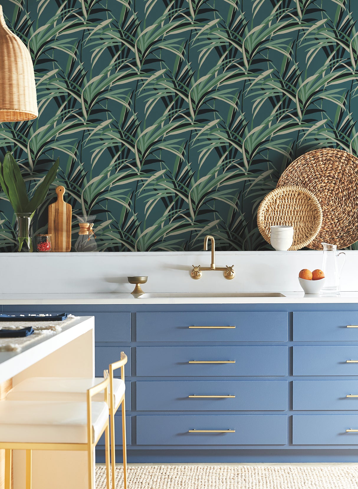 York TC2607 Tropical Paradise Green & Teal  Wallpaper