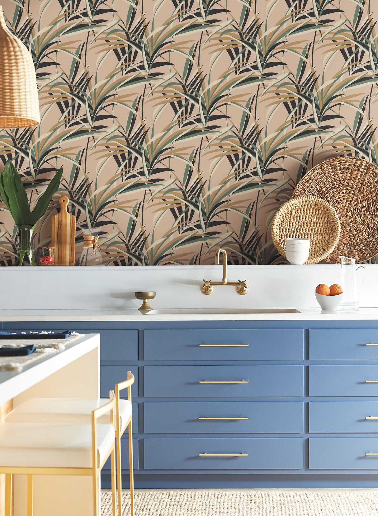 York TC2608 Tropical Paradise Blush Wallpaper