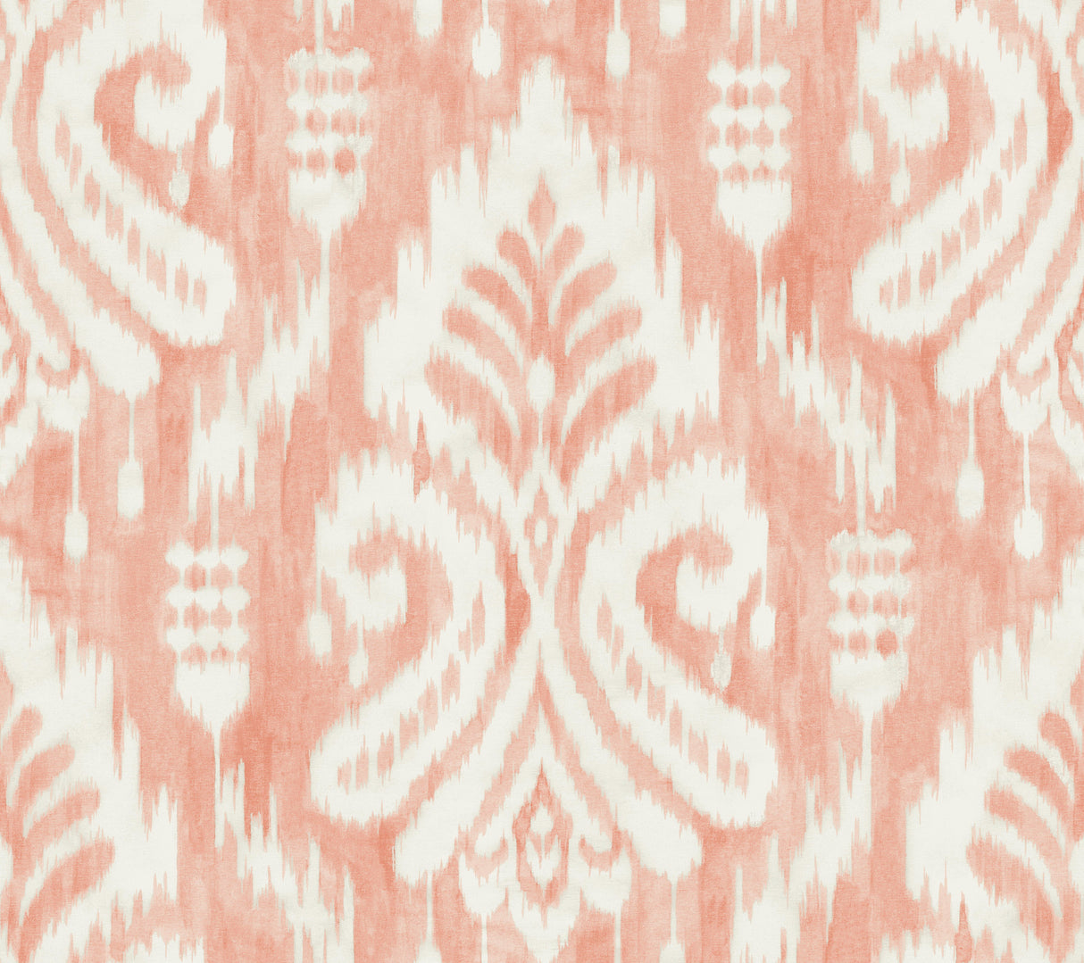 York TC2646 Hawthorne Ikat Coral Wallpaper