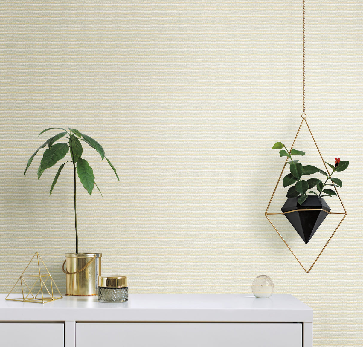 York TC2664 Boucle Yellow Wallpaper