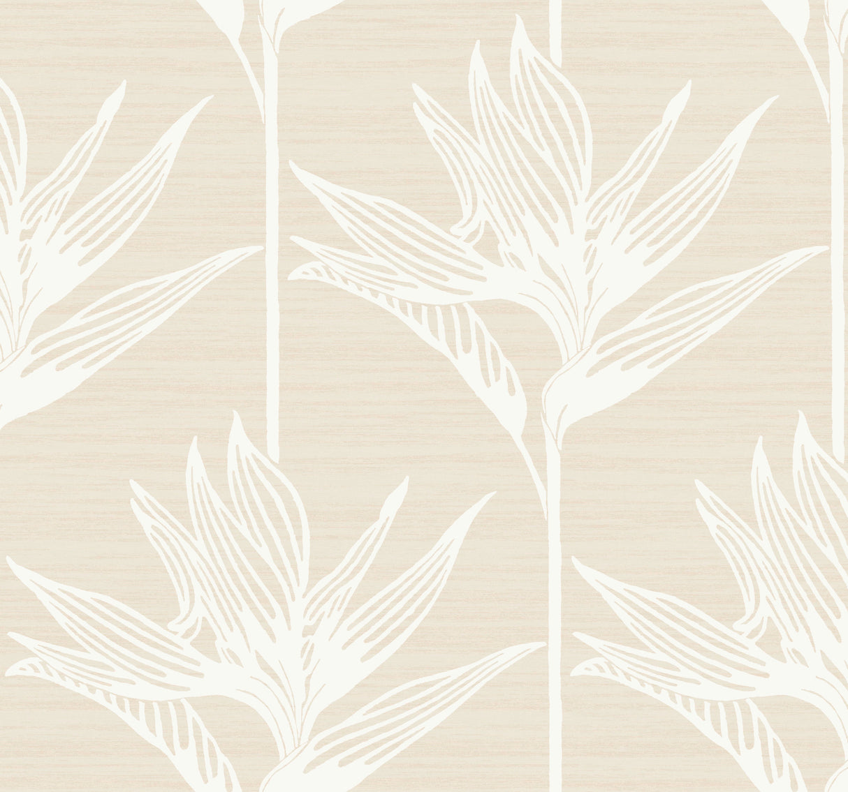 York TC2672 Bird Of Paradise White Wallpaper
