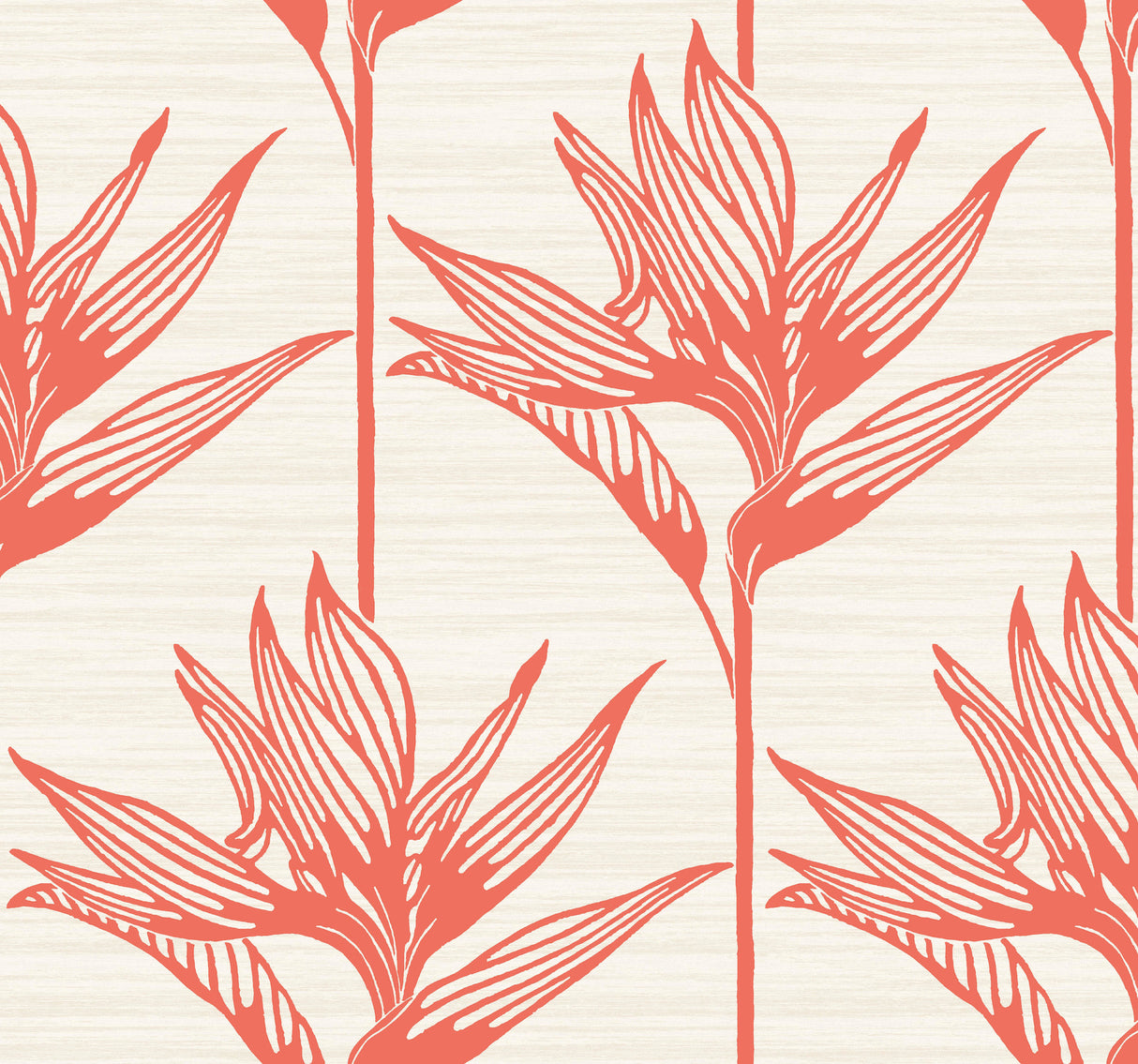 York TC2676 Bird of Paradise Coral Wallpaper